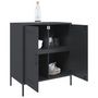 Voir la diapositive 5 : VIDAXL Buffet anthracite 68x39x79 cm acier