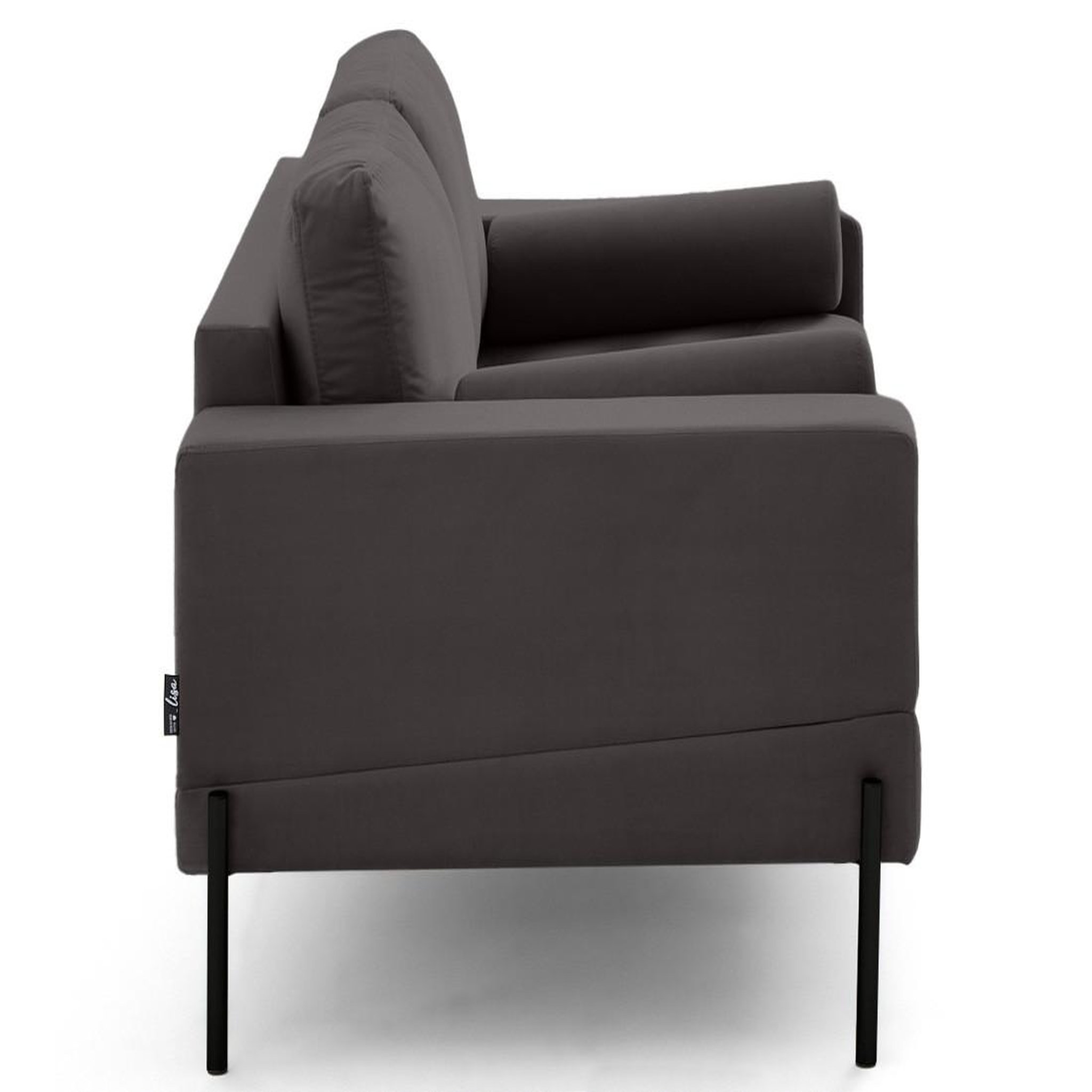 Voir la diapositive 5 : LISA DESIGN Isaure - canapé droit 2 places en velours