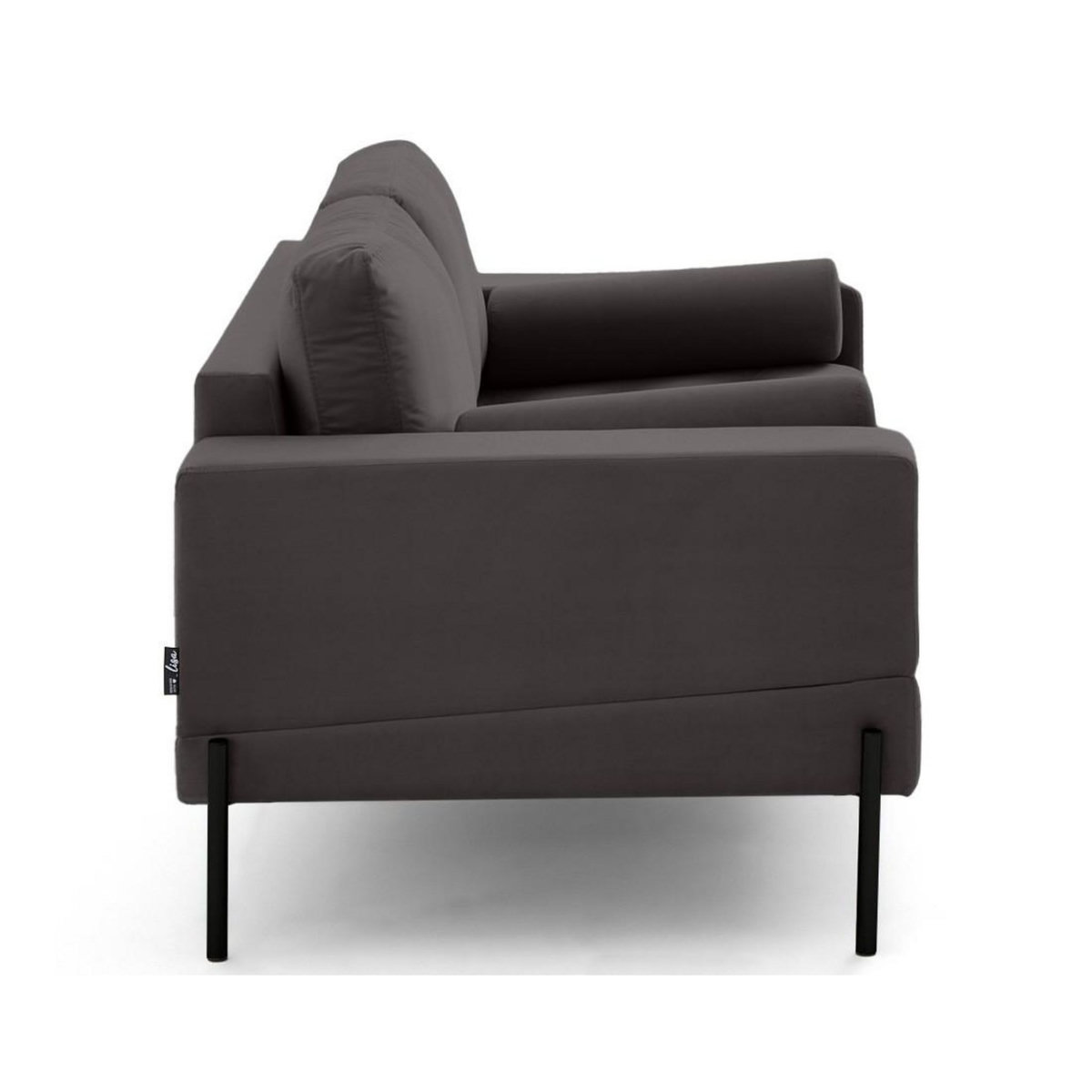 LISA DESIGN Isaure - canapé droit 2 places en velours