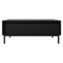 Voir la diapositive 3 : BEST MOBILIER Girona - table basse - noir - 1 tiroir - 100 cm