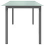 Voir la diapositive 3 : VIDAXL Table de jardin Gris clair 190x90x74 cm Aluminium et verre