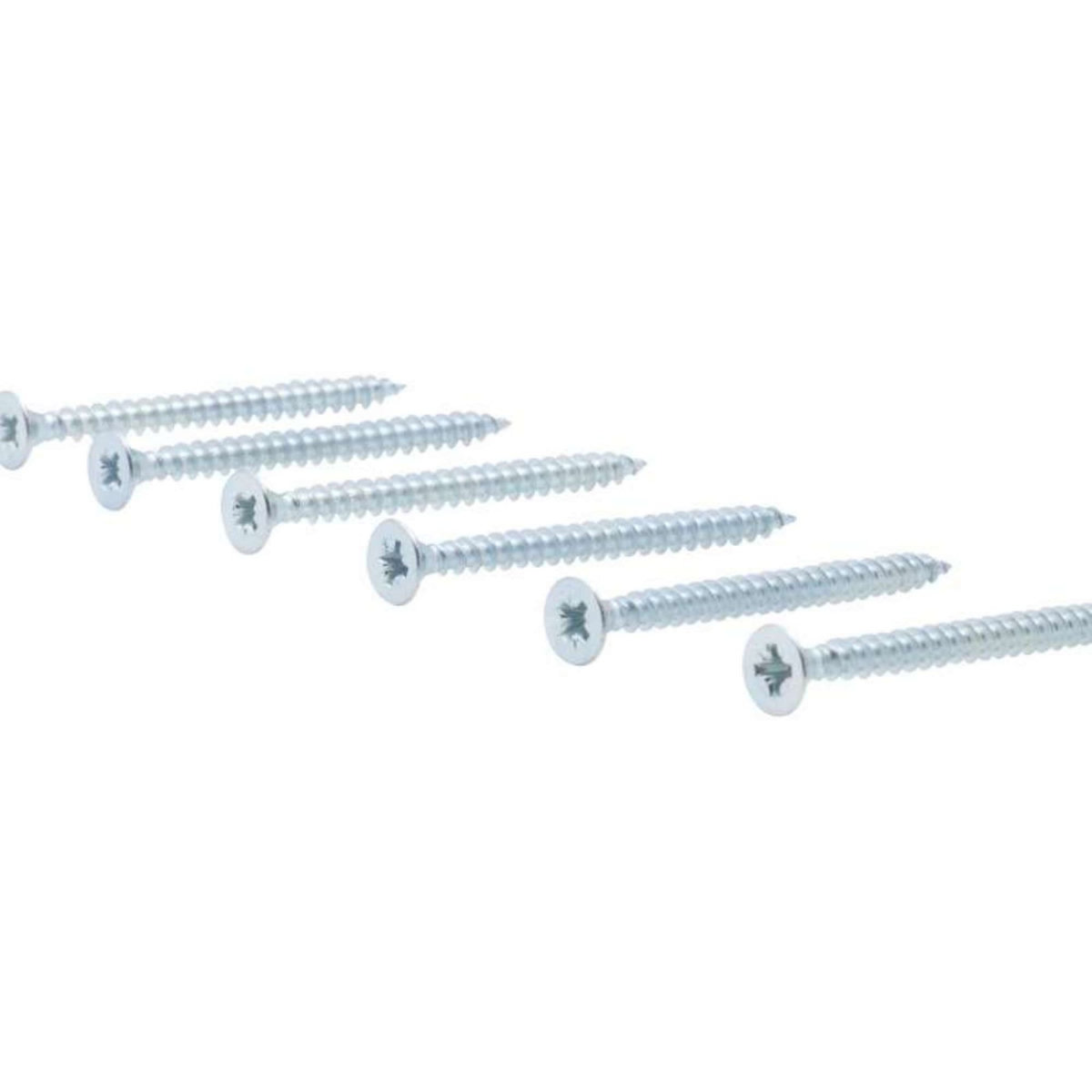  Vis à bois tête fraisée PZ zinguée Vissal filet partiel 5x80 mm  x50 vis