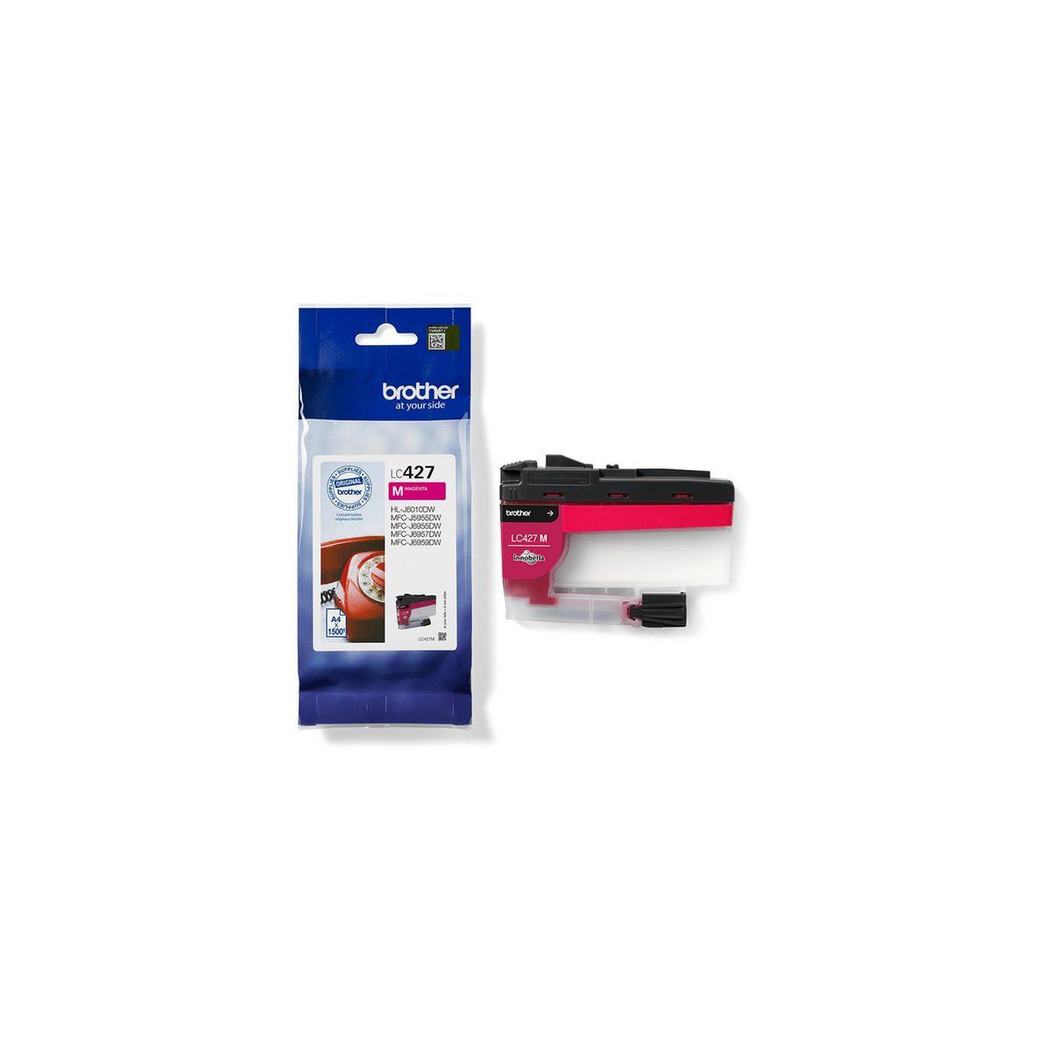 Voir la diapositive 2 : Brother Cartouche d'encre originale lc427 magenta standard - lc427m