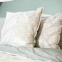 Voir la diapositive 3 : Home collection Parure housse de couette Coton-lin lavé 115g/m² + coton lavé 57 fils/cm² Pampelune
