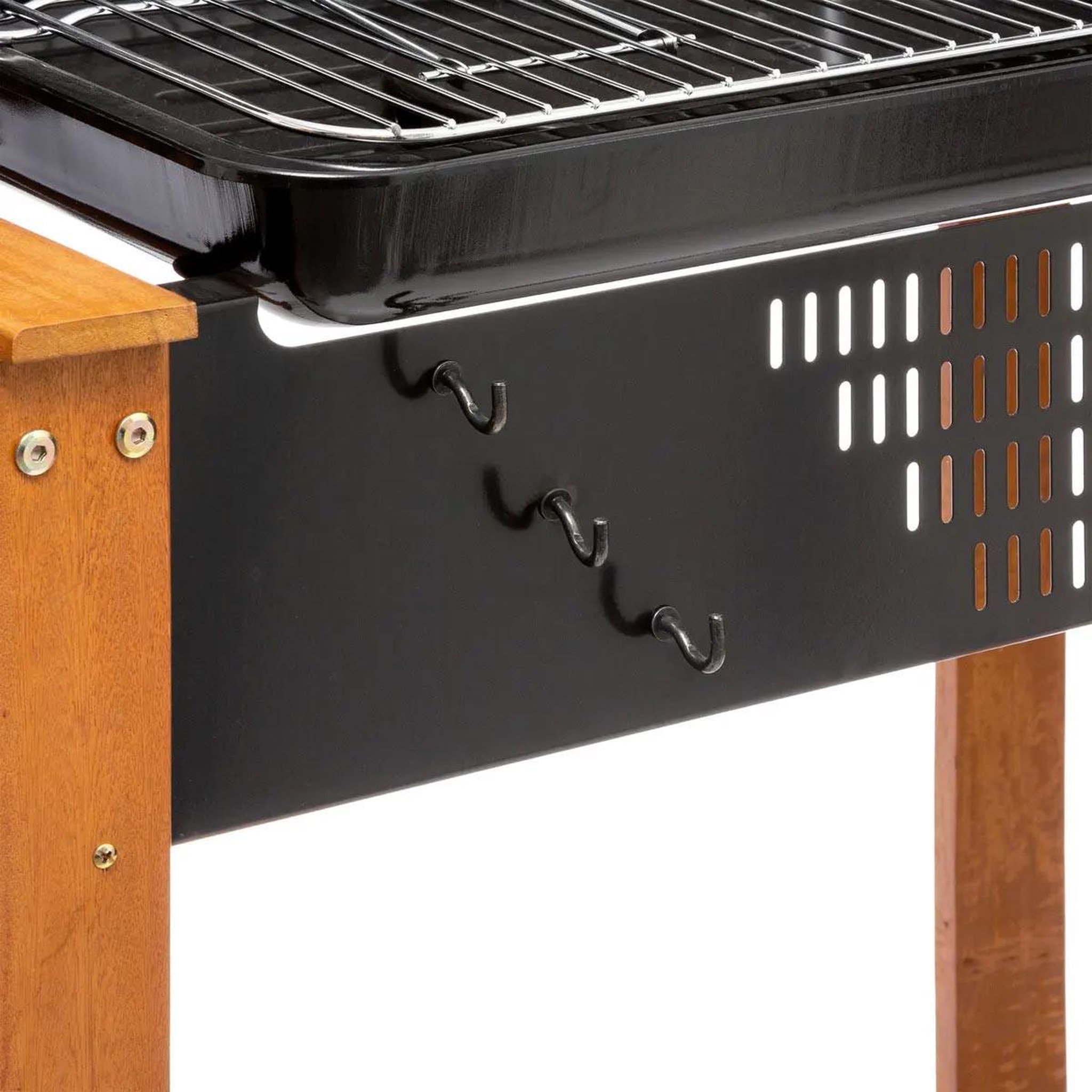 Voir la diapositive 5 : NEKA Barbecue à charbon etretat - bois et acier époxy