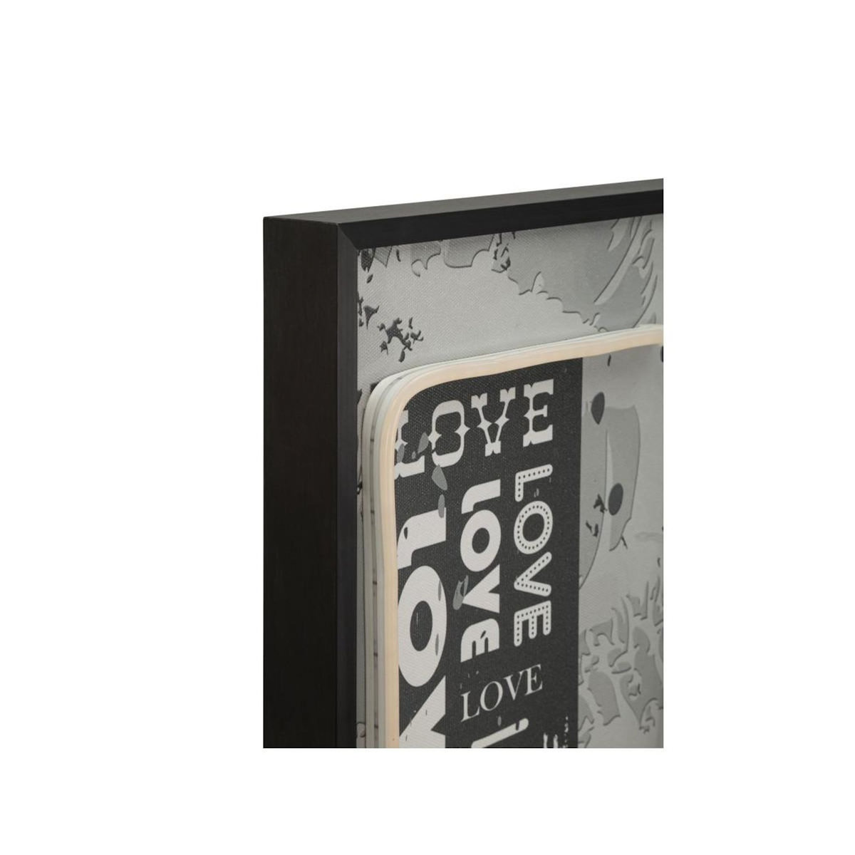 Paris Prix Tableau Imprimé à LED  Love  60x90cm Multicolore