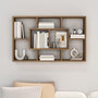 Voir la diapositive 3 : VIDAXL Etagere murale Chene marron 85x16x52,5 cm Bois d'ingenierie