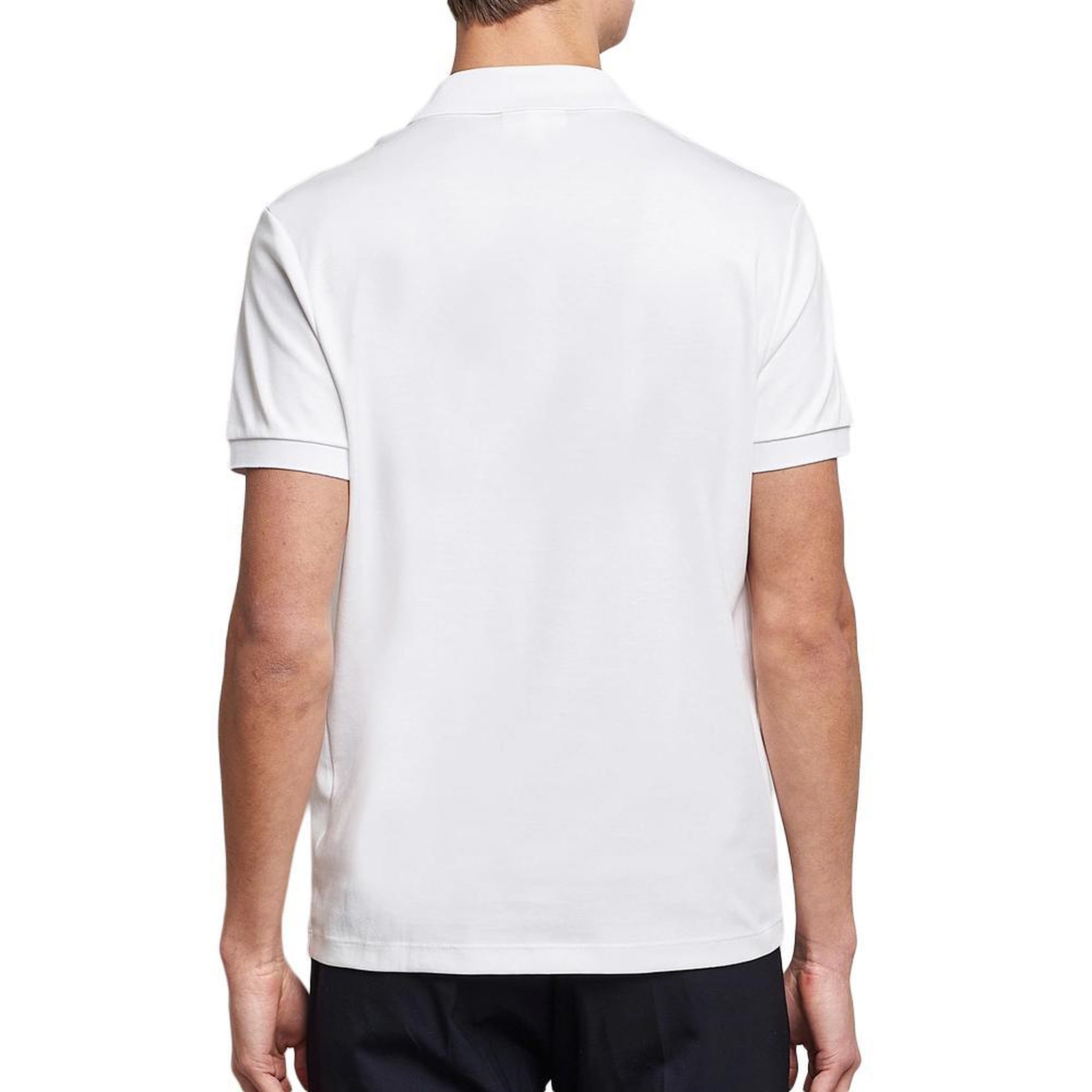 Voir la diapositive 2 : Lacoste Polo Blanc Homme Lacoste Regular Fit Pima