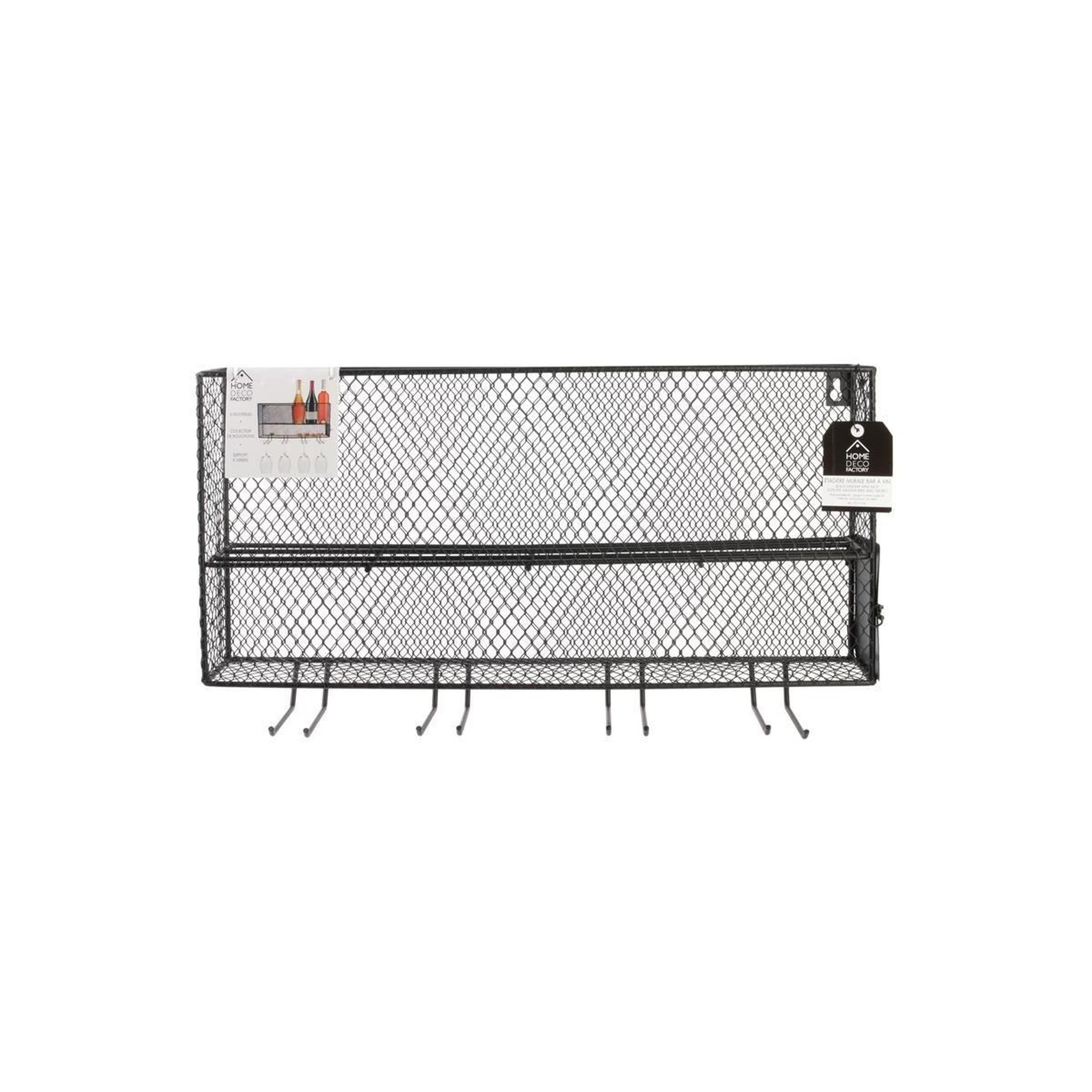 Voir la diapositive 3 : The Home Deco Factory Support Mini Bar à Vin  Rack  48cm Noir