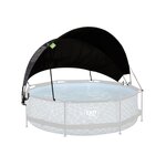 EXIT TOYS Voile d'ombrage pour piscine tubulaire ronde Ø 3,00 à 3,10 m - Exit Toys