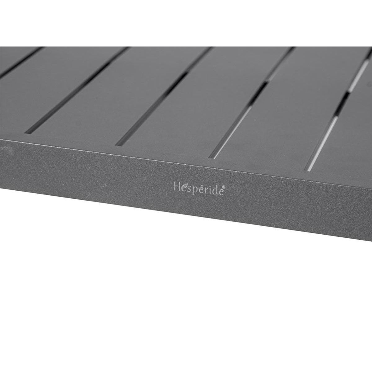 HESPERIDE Salon de jardin en aluminium Elyn 4 places Bleu Canard/Graphite - 4 places - Hespéride