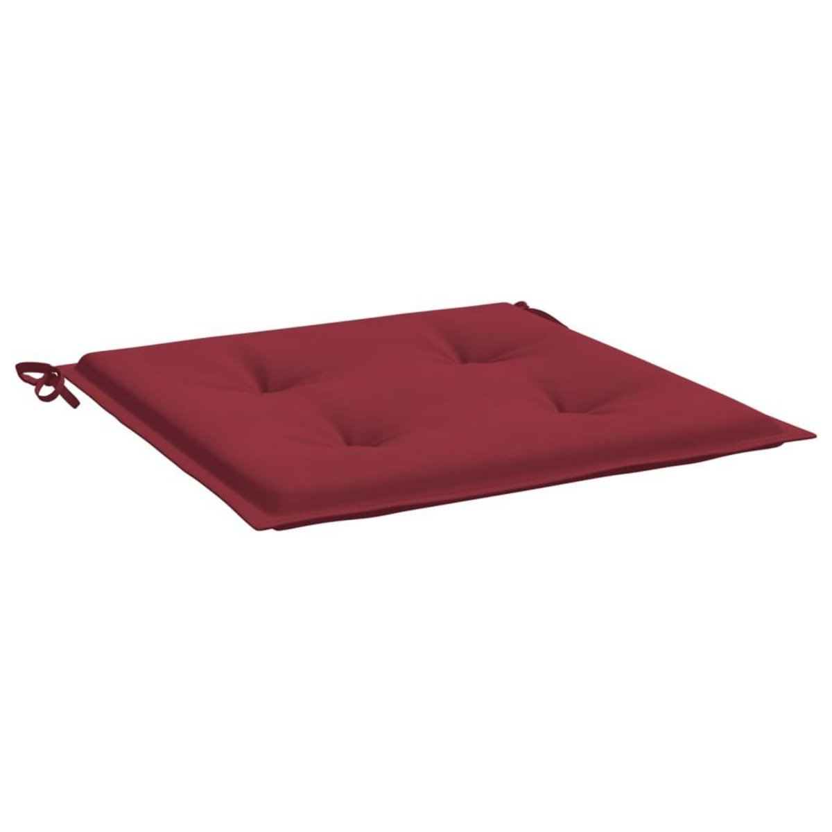 VIDAXL Coussins de chaise de jardin lot de 6 rouge bordeaux 50x50x3 cm