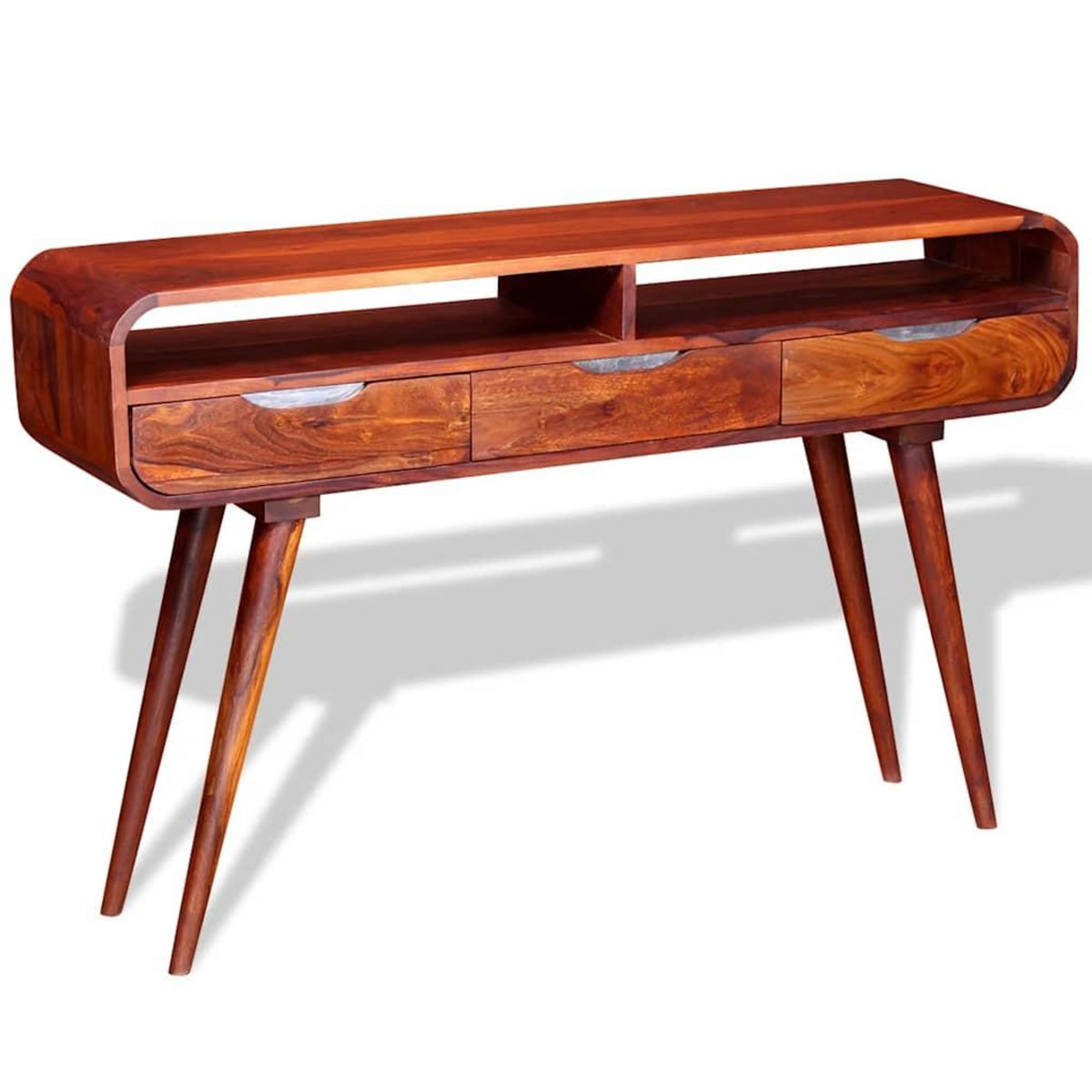 VIDAXL Table console Bois massif 120x30x75 cm