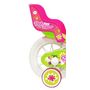 Voir la diapositive 2 : Vélo enfant - Modèle 12'' Pink Bloom pour enfant de 85 à 100 cm - 1 Frein - Panier avant - Porte poupée arrière et roues bâtons