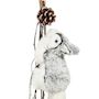 Voir la diapositive 2 : FEERIC LIGHT & CHRISTMAS Décoration de Noël Lapin  Hors Piste  44cm Gris