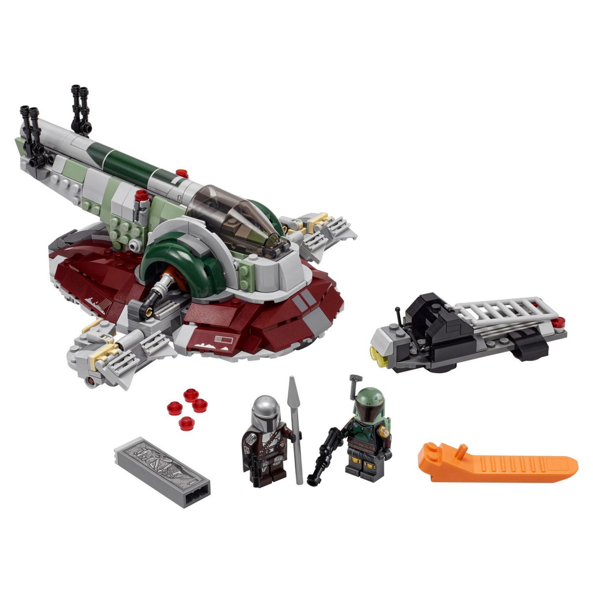 LEGO Star Wars 75312 Le vaisseau de Boba Fett, Set avec 2 Figurines, dès 9 ans