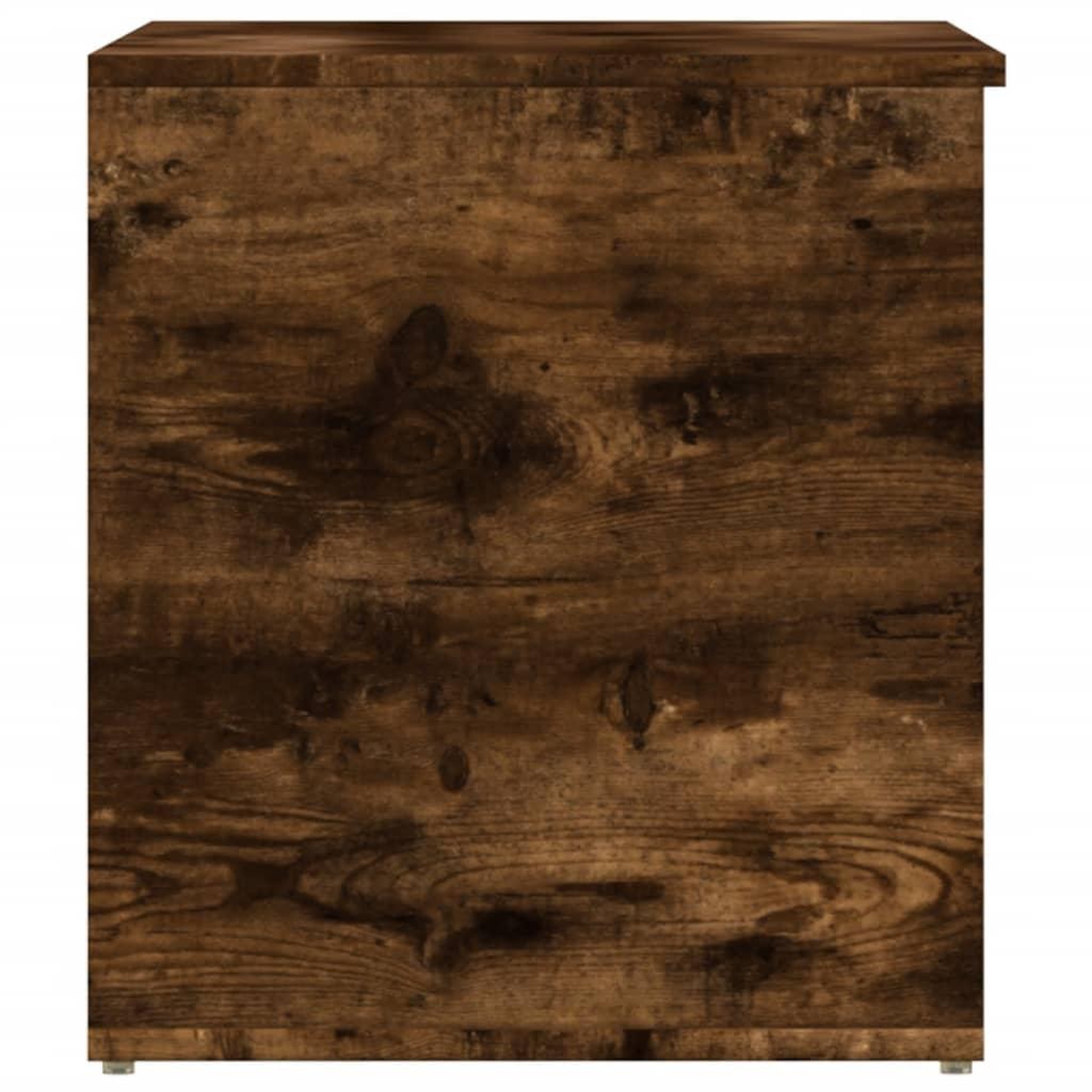 Voir la diapositive 5 : VIDAXL Coffre de rangement Chene fume 84x42x46 cm Bois d'ingenierie