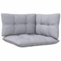 Voir la diapositive 5 : VIDAXL Salon de jardin 6 pcs avec coussins gris Bois de pin massif