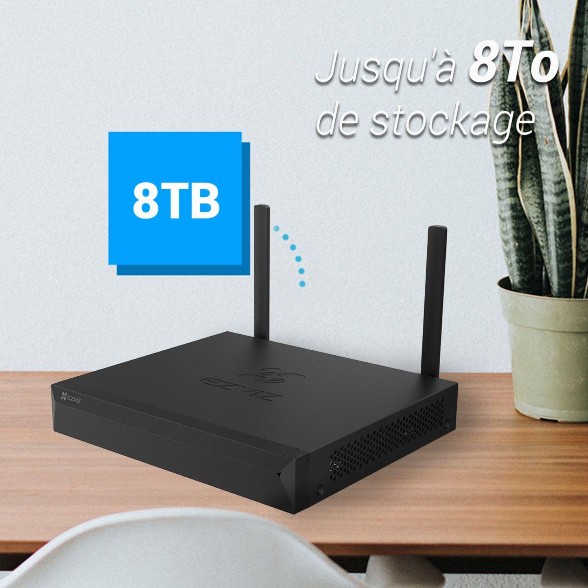Voir la diapositive 5 : EZVIZ Pack sécurité wifi nvr x5s 4 à 8 caméras