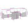 Voir la diapositive 4 : VIDAXL Salon de jardin avec coussins 7 pcs beige resine tressee