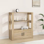 Voir la diapositive 1 : VIDAXL Buffet Chene sonoma 80x30x90 cm Bois d'ingenierie