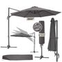 Voir la diapositive 1 : tectake Parasol ø 300 cm gris