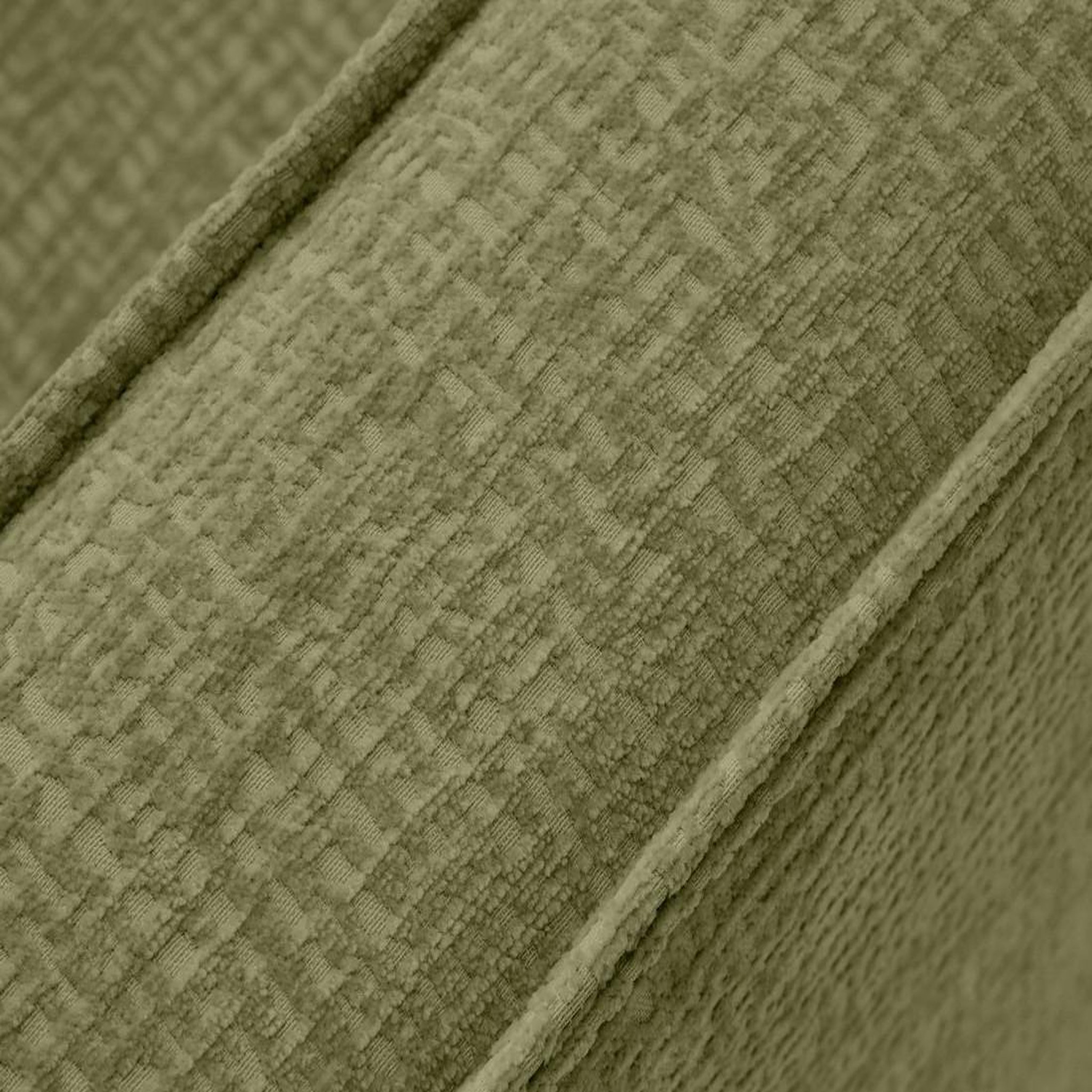 Voir la diapositive 6 : LISA DESIGN Jake - canapé panoramique d'angle gauche 7 places convertible avec coffre en tissu velours relief