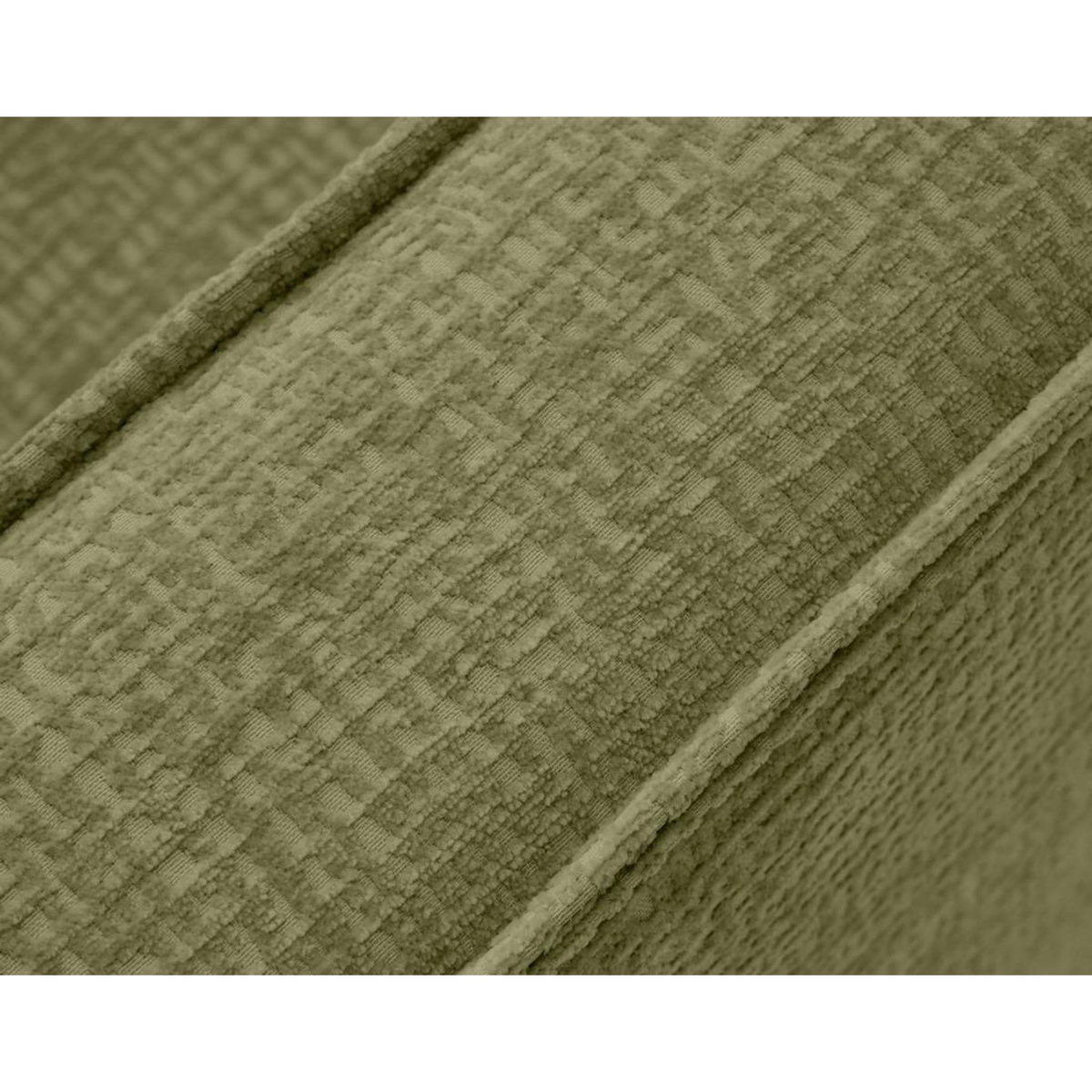 LISA DESIGN Jake - canapé panoramique d'angle gauche 7 places convertible avec coffre en tissu velours relief