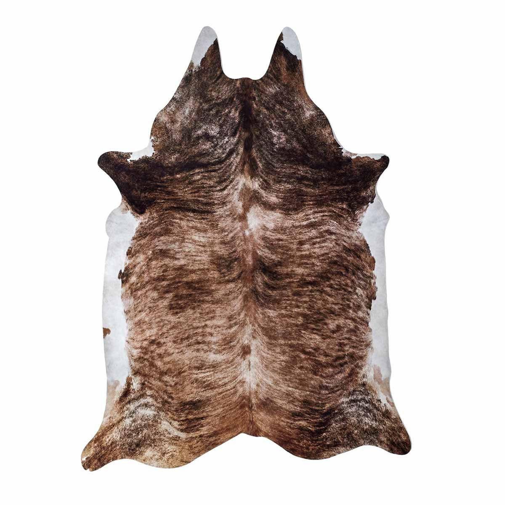 The Home Deco Factory Tapis peau de vache  imitation  120x158cm marron