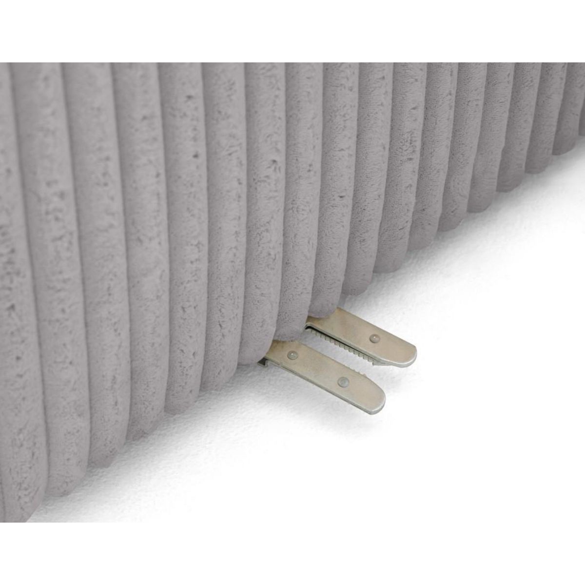 LISA DESIGN Victoire - canapé modulable d'angle gauche 5 places en velours côtelé grosses côtes