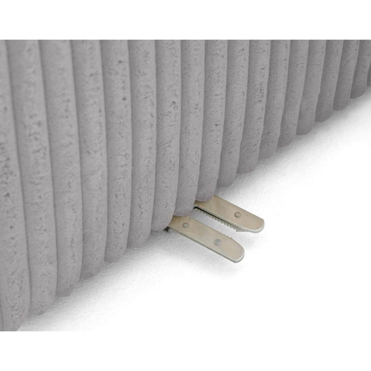 LISA DESIGN Victoire - canapé modulable d'angle gauche 5 places en velours côtelé grosses côtes