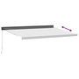 Voir la diapositive 5 : VIDAXL Auvent retractable anthracite et blanc 4,5x3 m tissu/aluminium