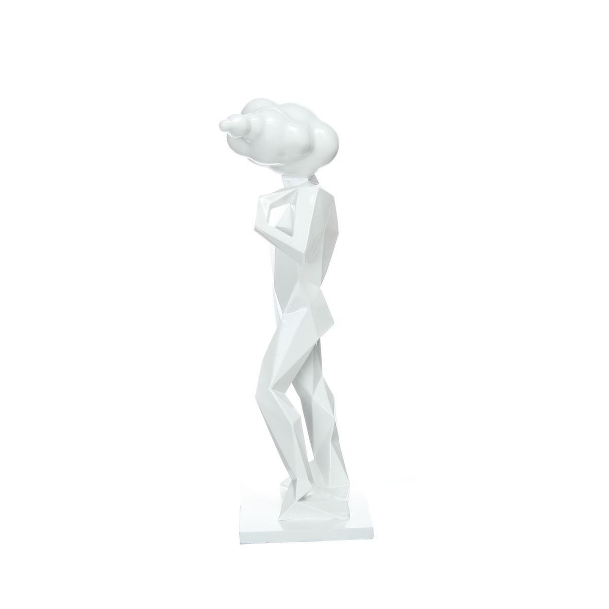 Voir la diapositive 2 : Paris Prix Statue design  sculpture kenya  56cm blanc