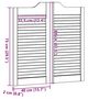 Voir la diapositive 6 : VIDAXL Portes battantes a persiennes 2paire 80 x 80 cm bois massif Pin