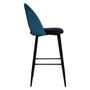 Voir la diapositive 2 : ATMOSPHERA Lot de 2 Chaises de Bar  Kara  110cm Bleu Canard