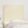 Voir la diapositive 1 : VIDAXL Tetes de lit 2 pcs Creme 80x5x78/88 cm Similicuir