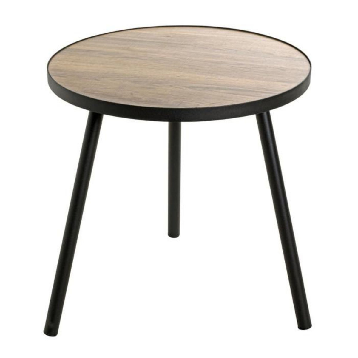 Paris Prix Table d'Appoint Design  Qanaq  52cm Noir & Chêne