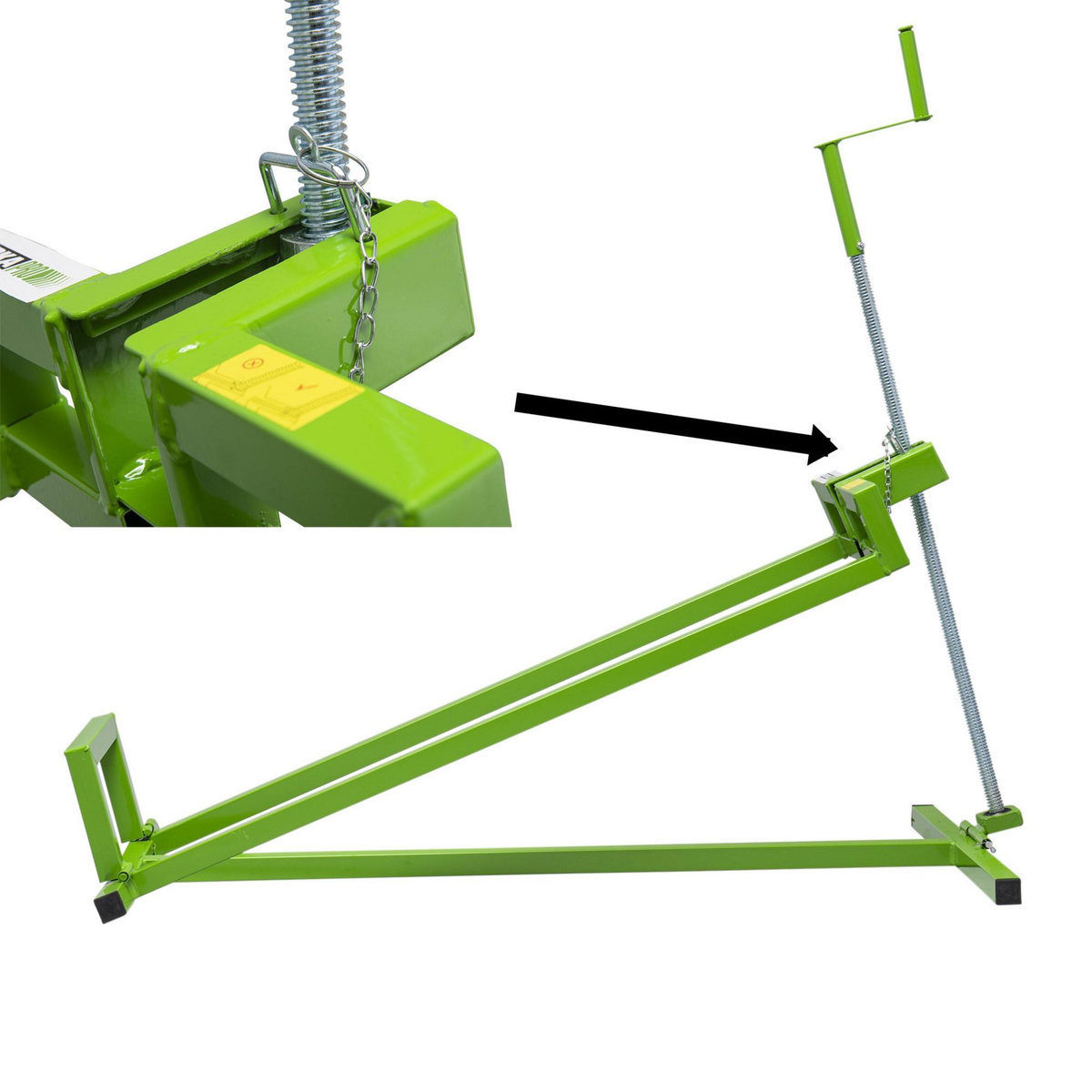 WERKAPRO Lève tondeuse autoportée à vis  charge max : 400 kg