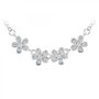 Voir la diapositive 1 : SC CRYSTAL Collier fleurs SC Crystal orné de zirconium