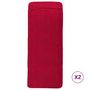 Voir la diapositive 2 : VIDAXL Serviettes de plage 2 pcs bordeaux 60x135 cm tissu 400 GSM