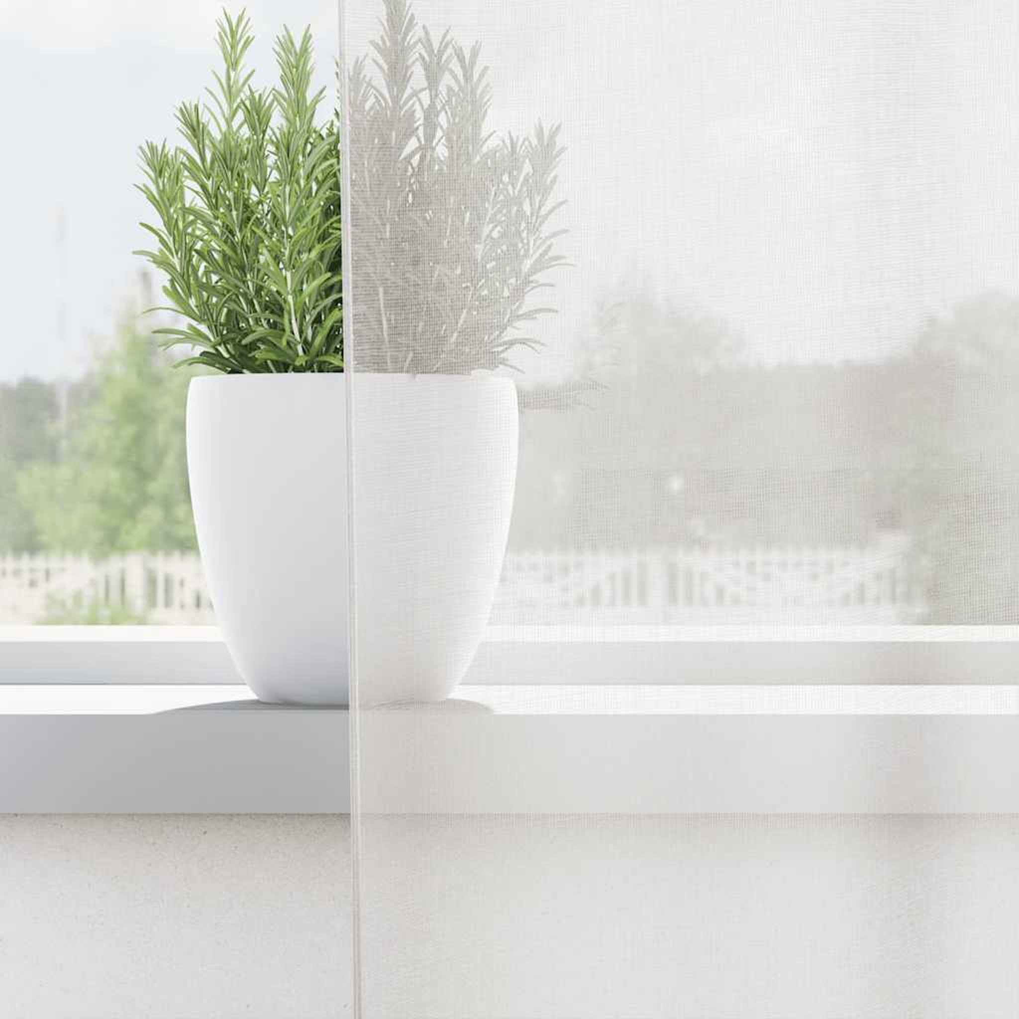 Voir la diapositive 3 : VIDAXL Rideaux en voile avec œillets 2 pcs blanc