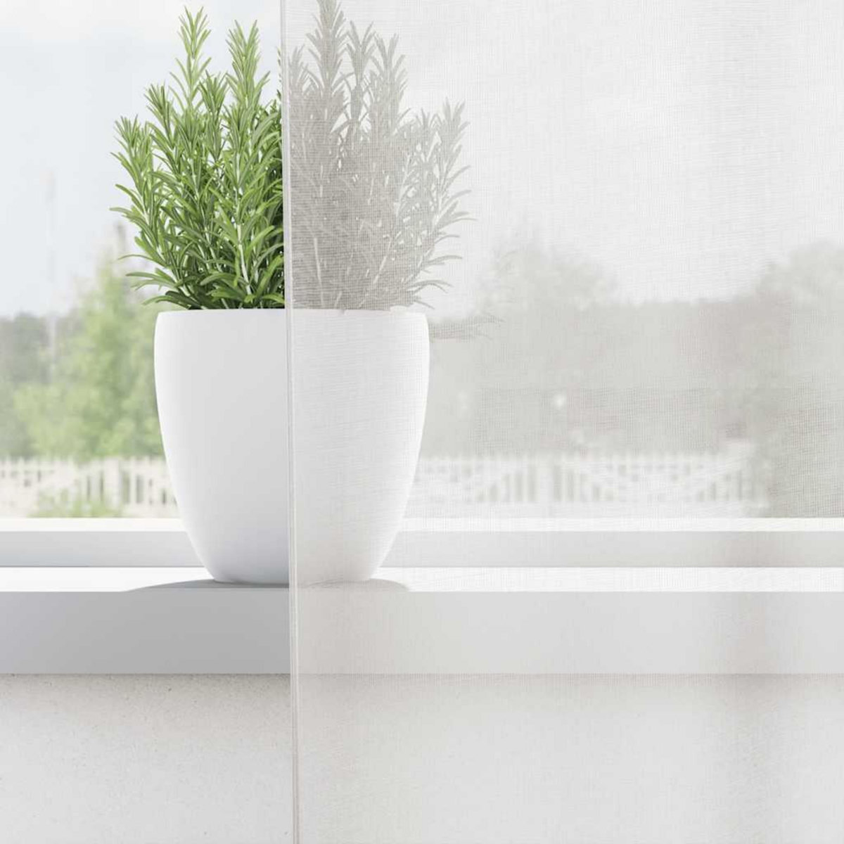 VIDAXL Rideaux en voile avec œillets 2 pcs blanc