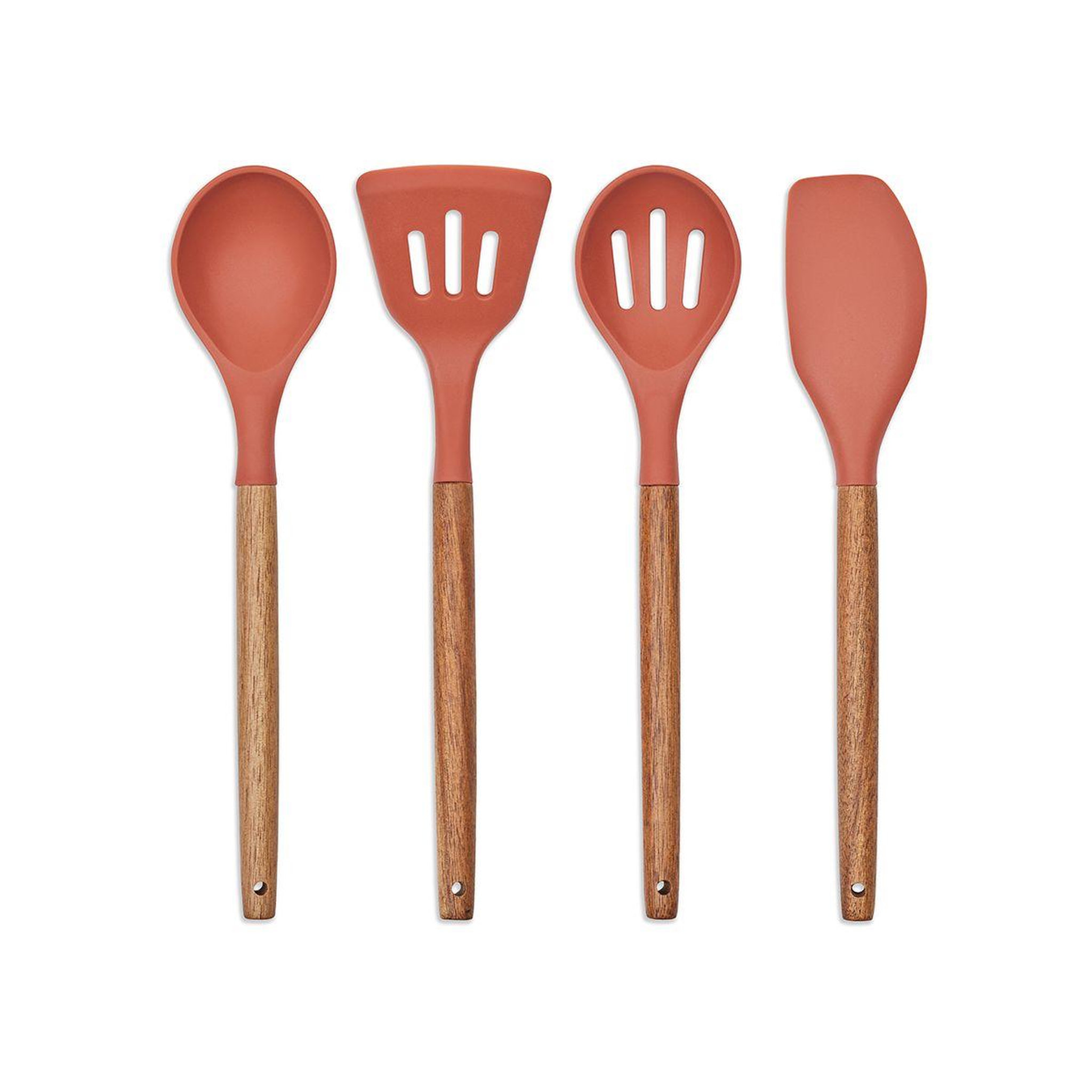 Voir la diapositive 3 : LIVOO Couverts de 5 ustensiles pot terracotta