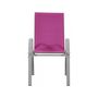 Voir la diapositive 4 : Habitat et Jardin Fauteuil jardin Textilène  Cordoba  - Phoenix - Rose - Lot de 2