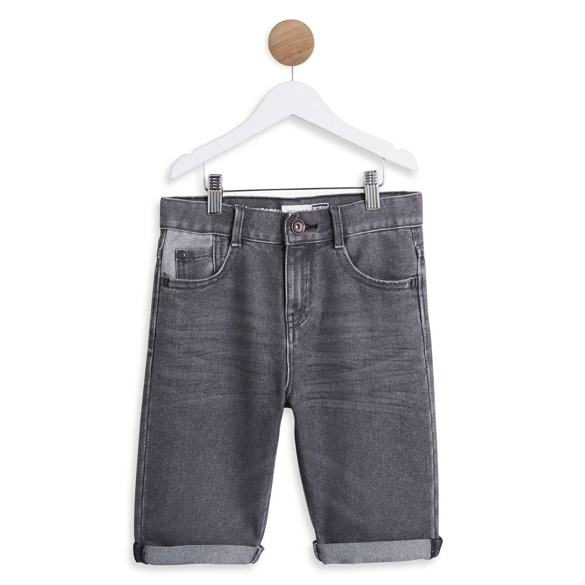 INEXTENSO Bermuda en jean gris garçon 