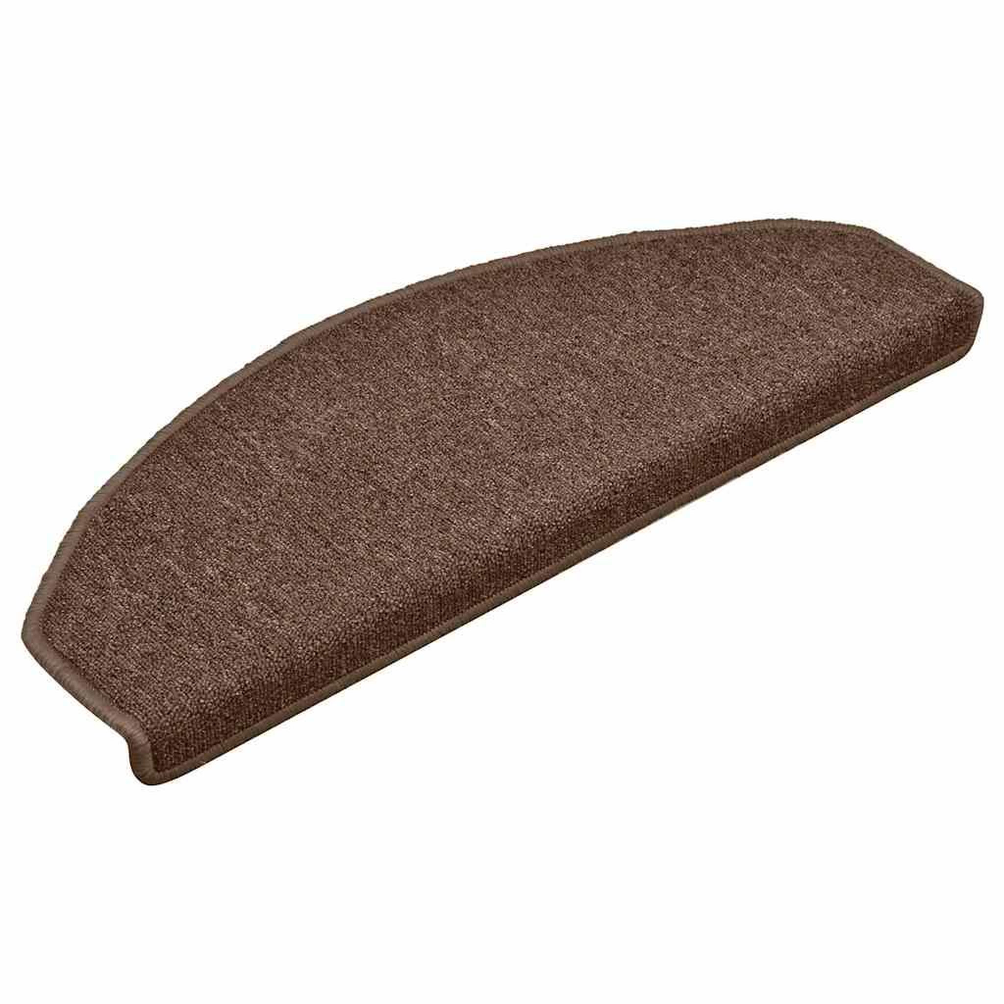 Voir la diapositive 2 : VIDAXL Tapis d'escalier 30 pcs marron 65x24x4 cm