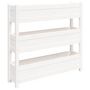 Voir la diapositive 2 : VIDAXL Jardiniere Blanc 112x25x104,5 cm Bois massif de pin