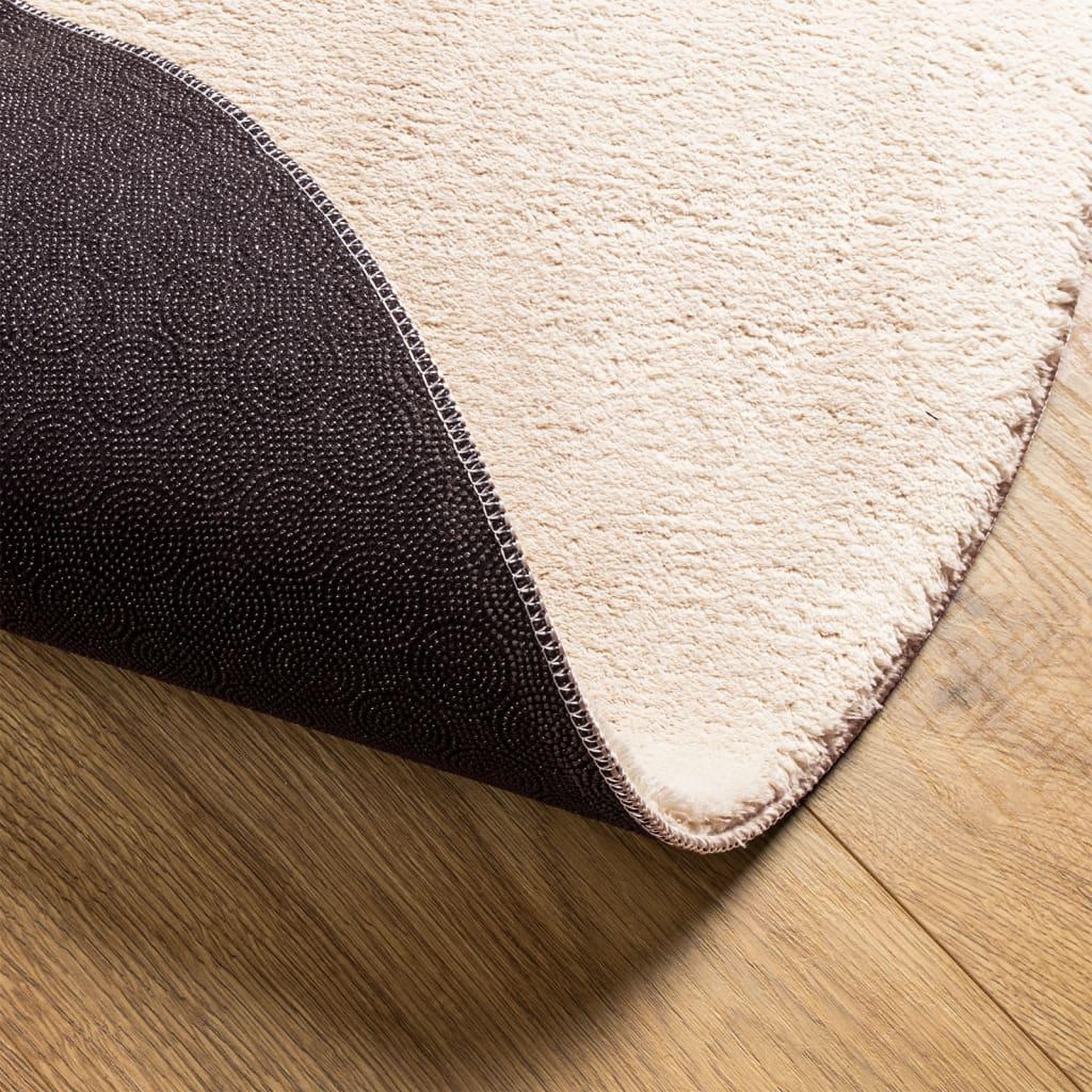 Voir la diapositive 5 : VIDAXL Tapis HUARTE a poils courts doux et lavable beige Ø 80 cm