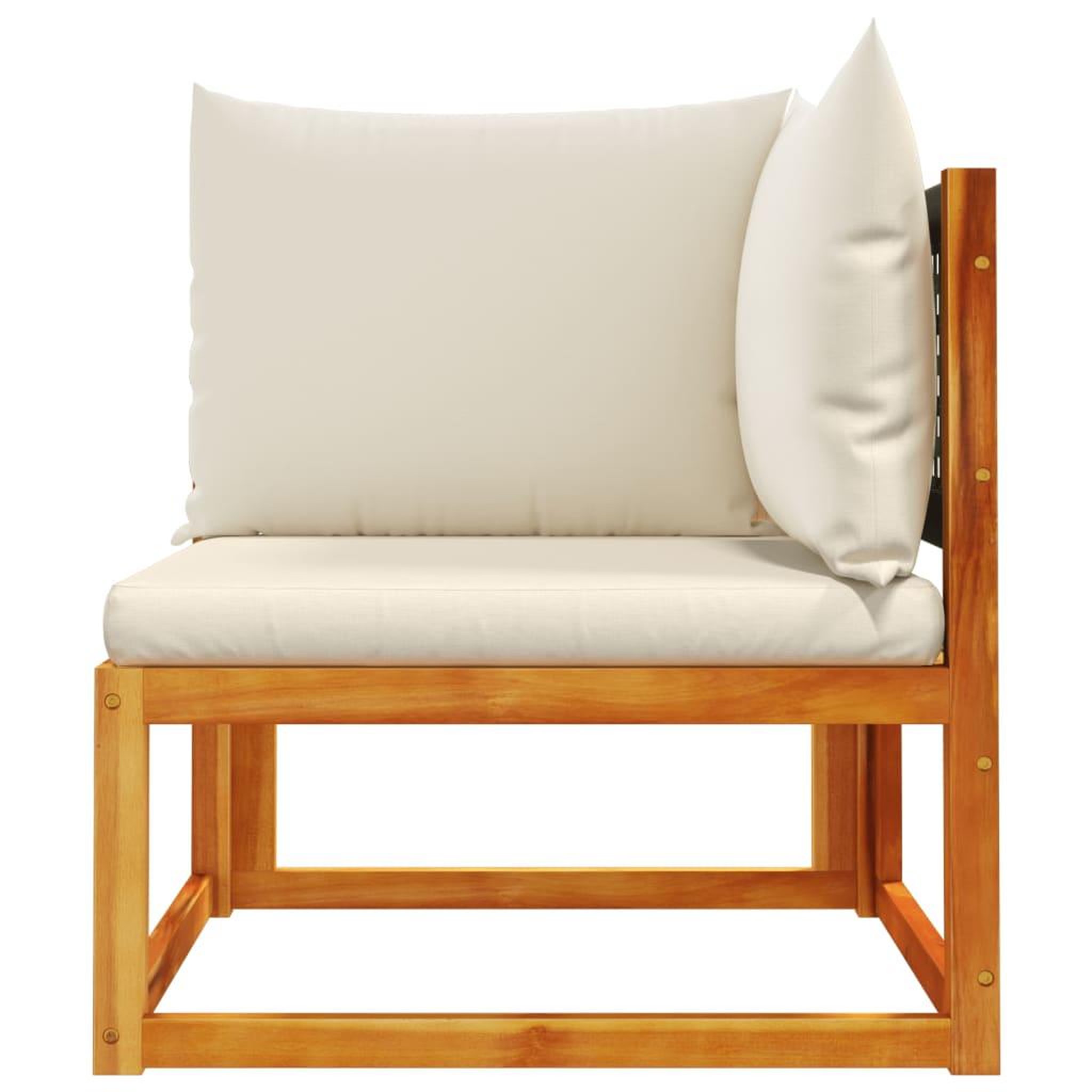 Voir la diapositive 4 : VIDAXL Canape d'angle de jardin avec coussins bois massif d'acacia
