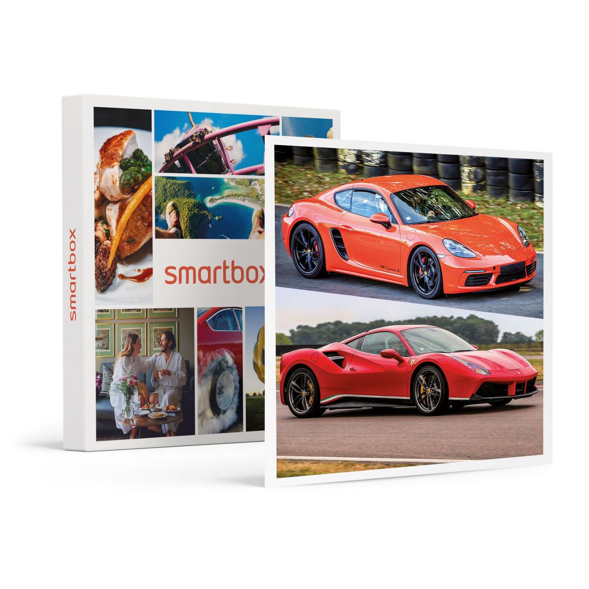 Smartbox Stage de pilotage multivolant : 2 tours en Porsche Cayman S 718 et 2 tours en Ferrari 488 sur le circuit de Trappes - Coffret Cadeau Sport & Aventure